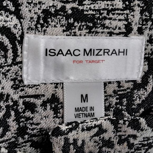 NEW Isaac Mizrahi for Target black Gold blazer Size M Medium Crop Dress Career 9 - Picture 10 of 16